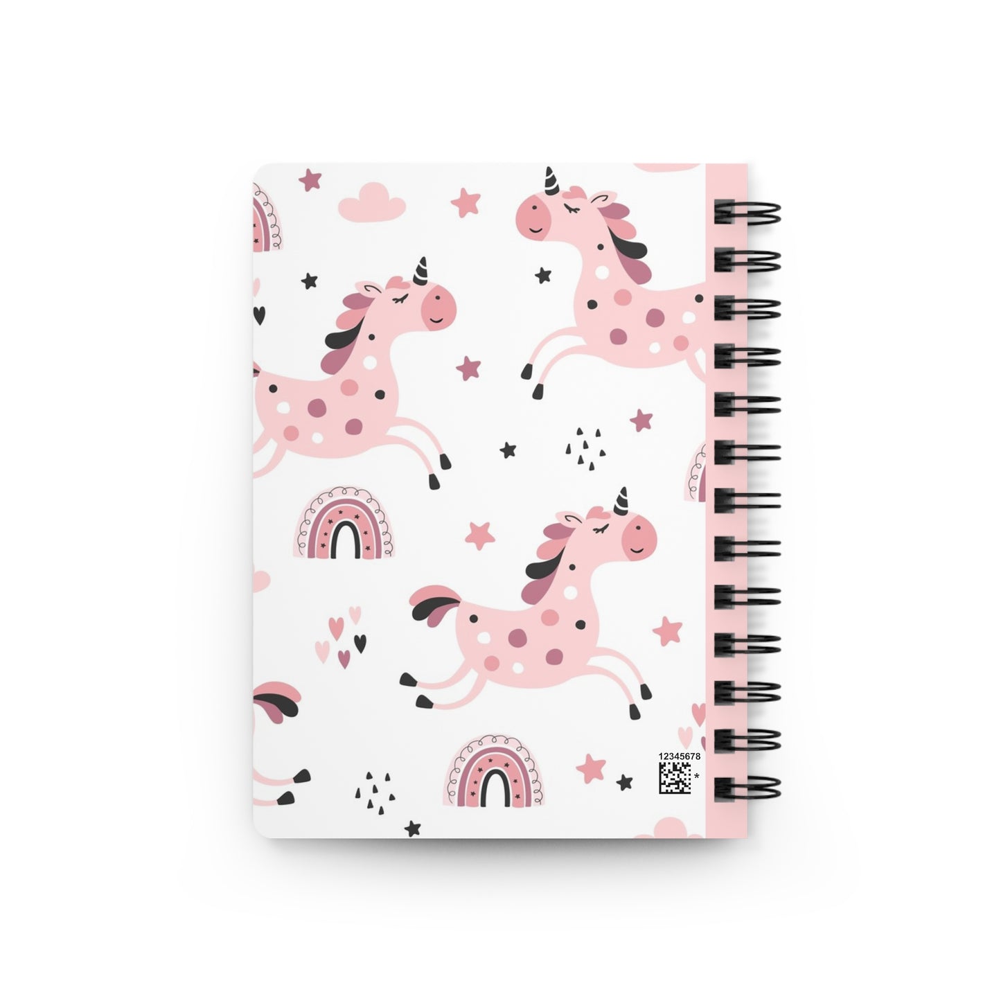 Be Unique Unicorn Spiral Bound Journal - Cute & Colorful Design for Kids and Adults
