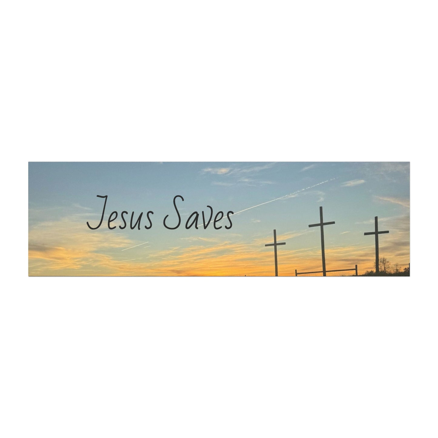 Inspirational Jesus Saves Car Magnet - Faith-Based Outdoor Decor