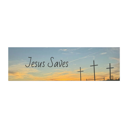 Inspirational Jesus Saves Car Magnet - Faith-Based Outdoor Decor