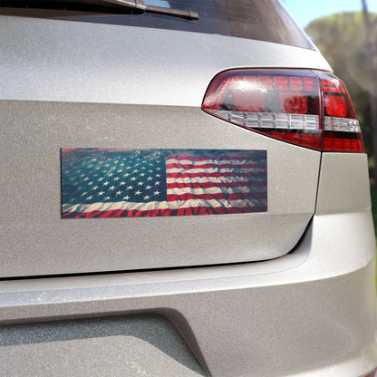 Patriotic Car Magnet | American Flag Design | Perfect for Independence Day & Road Trips