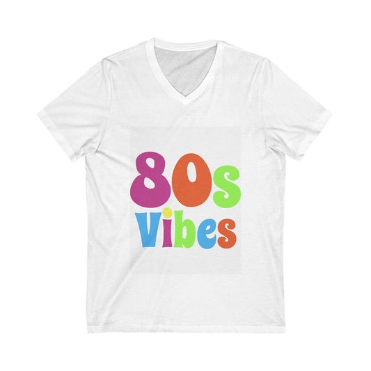 Unisex Jersey Short Sleeve V-Neck Tee