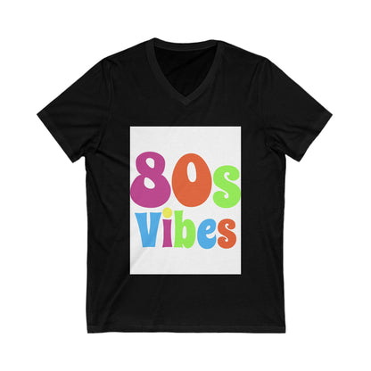 Unisex Jersey Short Sleeve V-Neck Tee