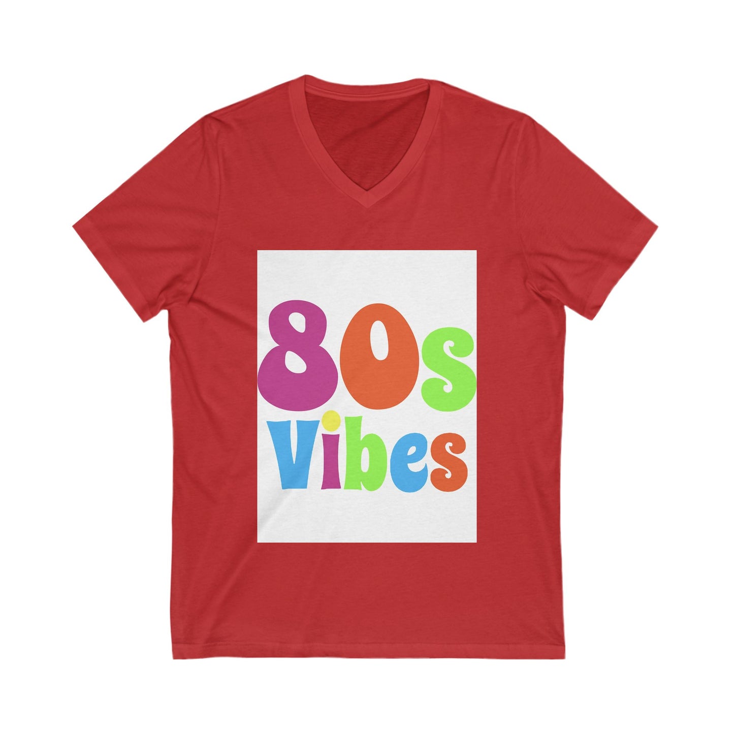 Unisex Jersey Short Sleeve V-Neck Tee