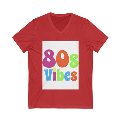 Unisex Jersey Short Sleeve V-Neck Tee